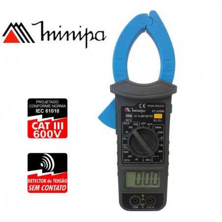 Pinza Amperimetrica - Minipa - ET-3200B - VDC 1000V / VAC 750V / AAC 1000A