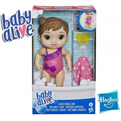 Bebe Chapoteos y Abrazos Castaña - Baby Alive - Hasbro