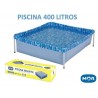 Piscina Estructura Metalica - 400 Lts - 1,15 x 1,06 x H. 0,33 Mtr - MOR