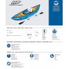 Kayak con remos inflable - 2,75 x 0,81 Mtrs. - Bestway - Cove Champion Hydro-Force