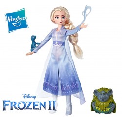 Muñeca Elsa con Pabbie y Salamandra - Frozen 2 - Disney Princess - Hasbro