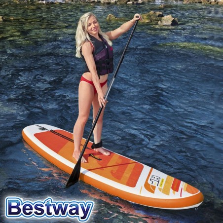 Tabla de Stand Up de Remo Inflable - Bestway - Aqua Journey Hydro-Force Paddle Board