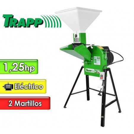 Triturador Forrajera Electrica 1,25 Hp - 2 Martillos - Trapp - TRF 70