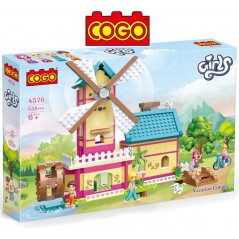 Cabaña de Vacaciones - Juego de Construcción - Cogo Blocks - 658 piezas