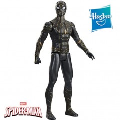 Muñeco Spider-Man con traje negro dorado 30 cms - Hasbro - Titan Hero Series