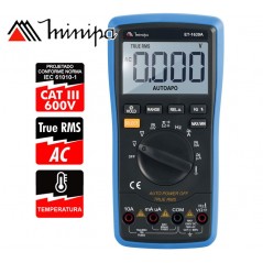Multimetro Digital - Minipa - ET-1639A - True RMS AC / VDC 1000V / VAC 750V / ADC 10A / AAC 10A